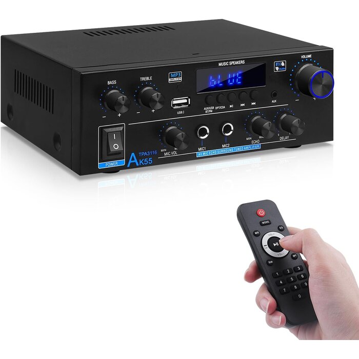 HiFi Stereo Verstärker 400W mit Bluetooth & FM-Radio - 32% Rabatt