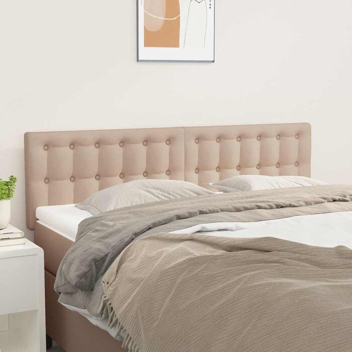 Vidaxl 2er-Set Kopfteil Kunstleder Cappuccino 72x88cm - 33% Rabatt