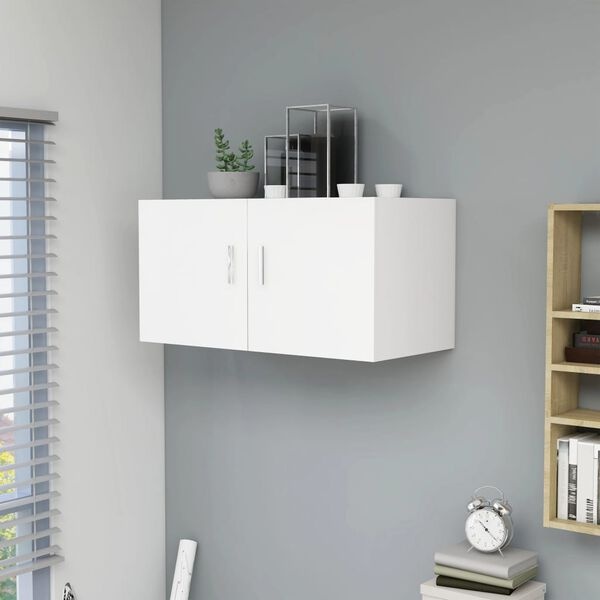Vidaxl Moderner Wandschrank 80x39x40 cm Weiß - 34% Rabatt - Ausgepackt