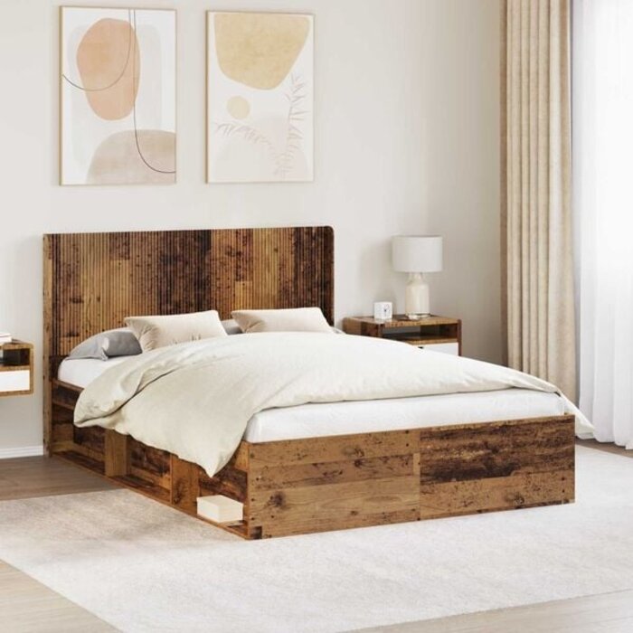 Vidaxl Bett-Kopfteil mit vertikalen Lamellen - Holzwerkstoff - 29% Rabatt