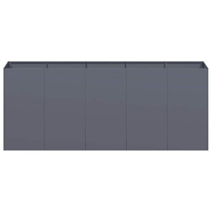 Vidaxl Großer Pflanzkübel 200x40x80 cm in Anthrazit - 58% Rabatt
