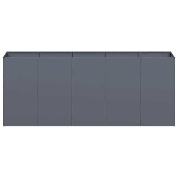 Vidaxl Großer Pflanzkübel 200x40x80 cm in Anthrazit - 58% Rabatt