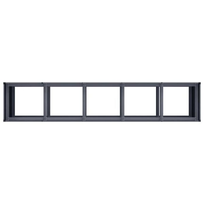 Vidaxl Großer Pflanzkübel 200x40x80 cm in Anthrazit - 58% Rabatt