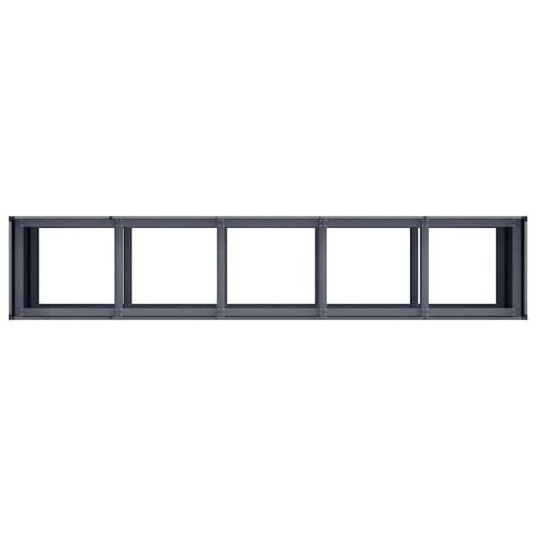Vidaxl Großer Pflanzkübel 200x40x80 cm in Anthrazit - 58% Rabatt