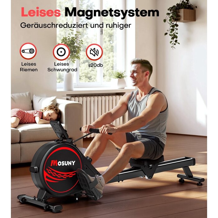 Magnetisches Rudergerät: 16 Widerstände & App-Anbindung - 30% Rabatt