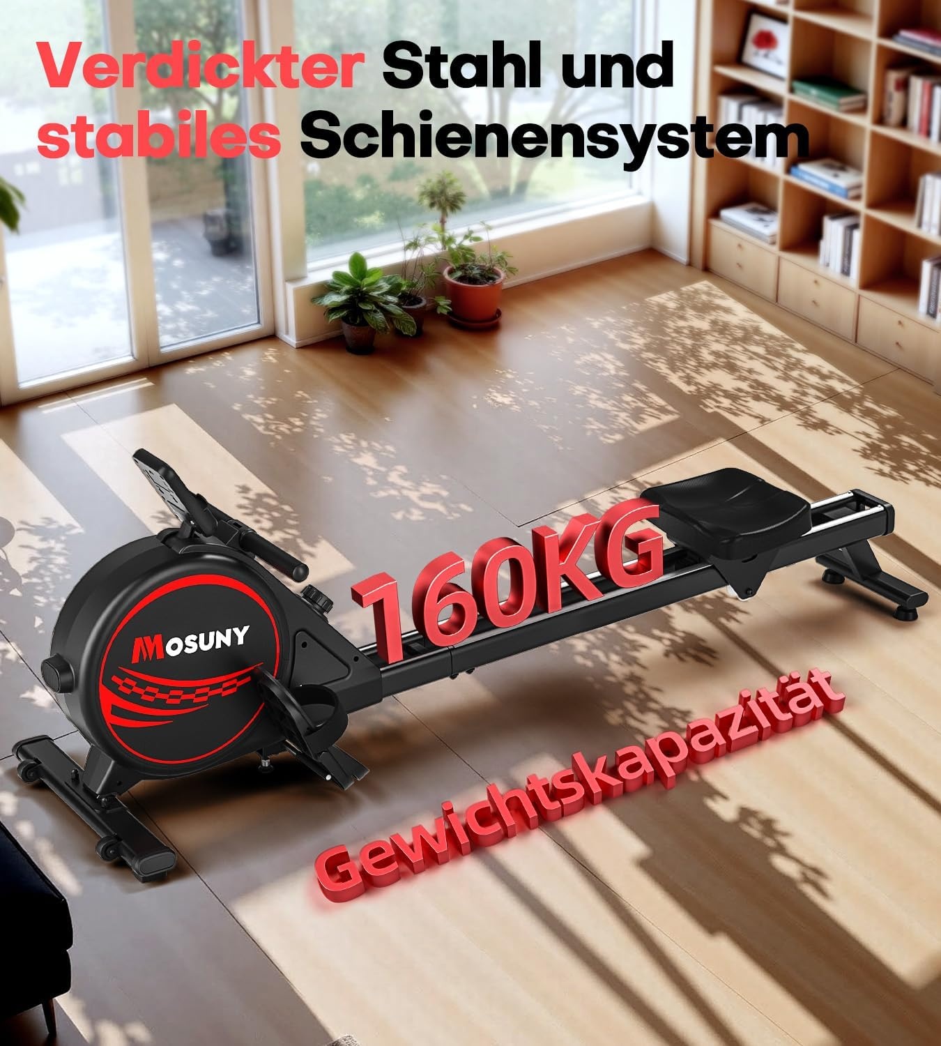 Magnetisches Rudergerät: 16 Widerstände & App-Anbindung - 30% Rabatt