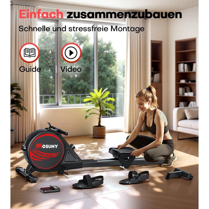Magnetisches Rudergerät: 16 Widerstände & App-Anbindung - 30% Rabatt