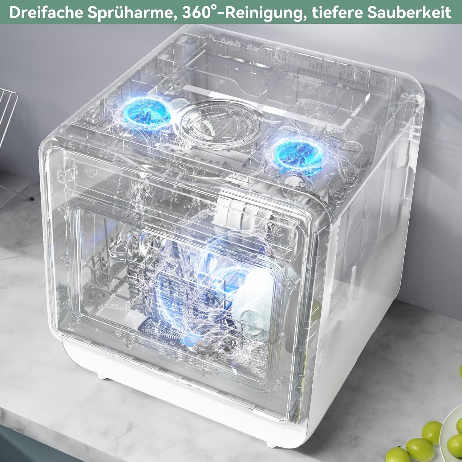Kompakter Tischgeschirrspüler 5L Wassertank - 35% Rabatt - Wie neu