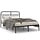 Metall-Bettgestell Schwarz 135x190 cm - 34% Rabatt