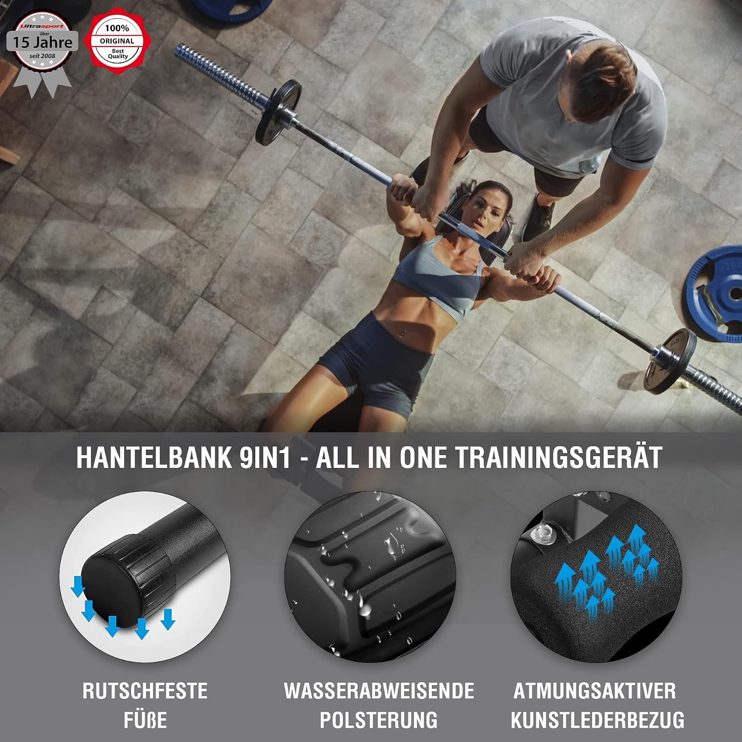 Multifunktionale Klappbare Hantelbank - 131,5 cm - 29% Rabatt