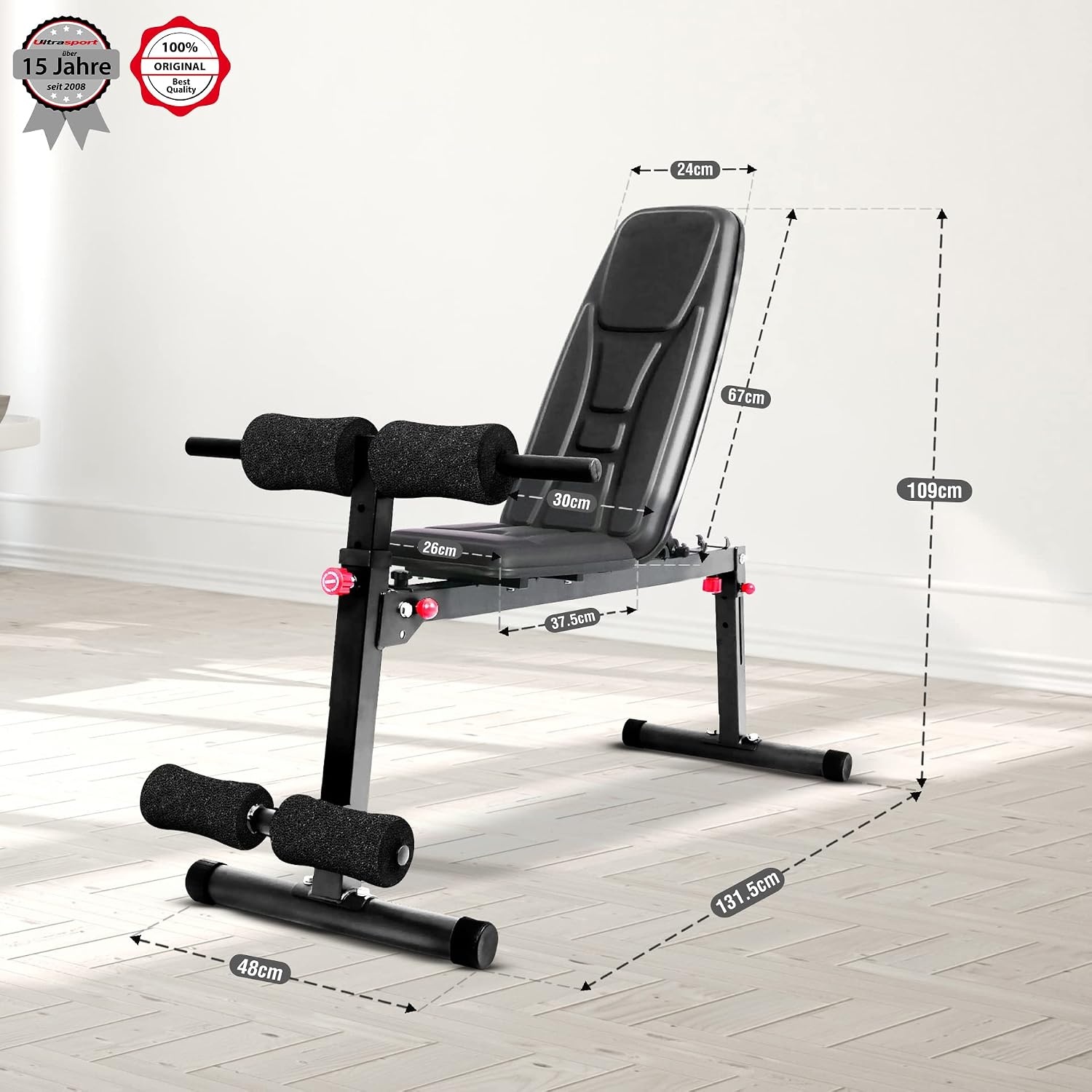 Multifunktionale Klappbare Hantelbank - 131,5 cm - 29% Rabatt