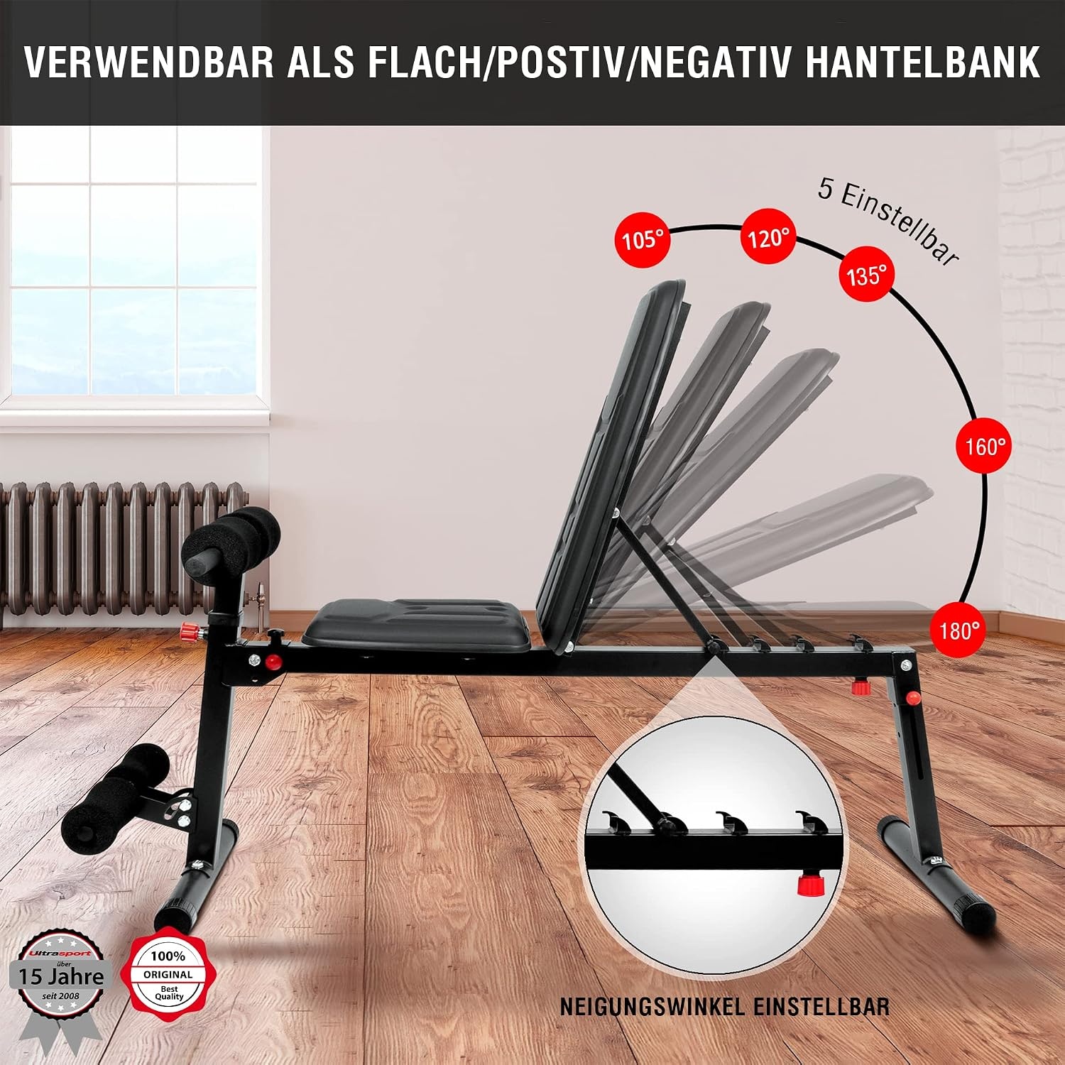 Multifunktionale Klappbare Hantelbank - 131,5 cm - 29% Rabatt