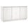 Modernes Sideboard aus Kiefernholz, Weiß, 111x34x60 cm - 35% Rabatt