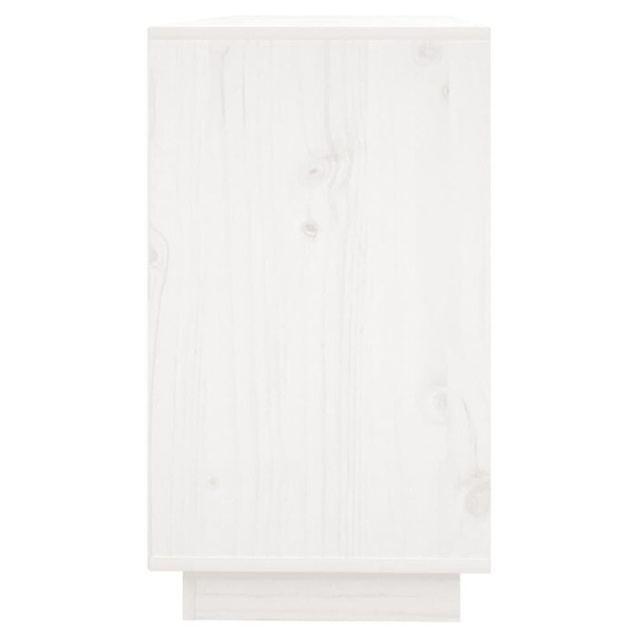 Vidaxl Modernes Sideboard aus Kiefernholz, Weiß, 111x34x60 cm - 35% Rabatt