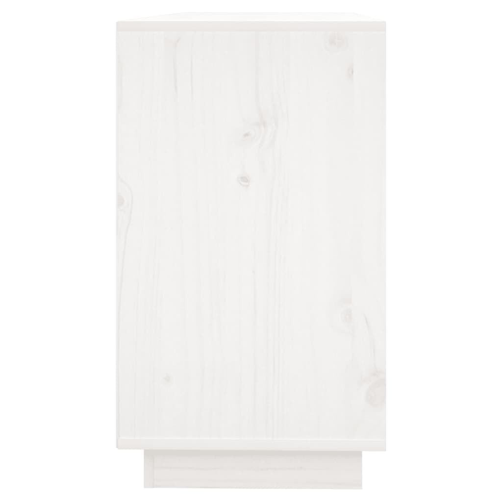 Vidaxl Modernes Sideboard aus Kiefernholz, Weiß, 111x34x60 cm - 35% Rabatt