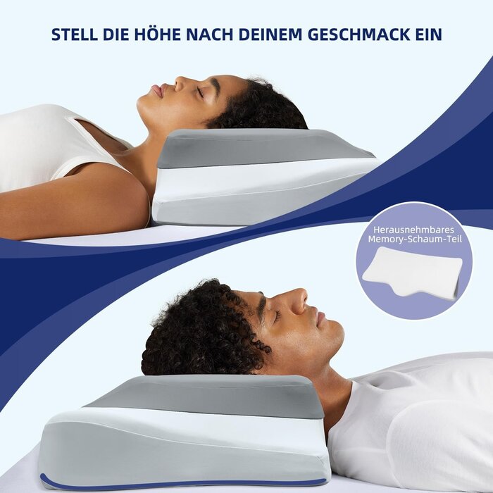 Ergonomisches Nackenstützkissen mit Kühlgel - 31% Rabatt
