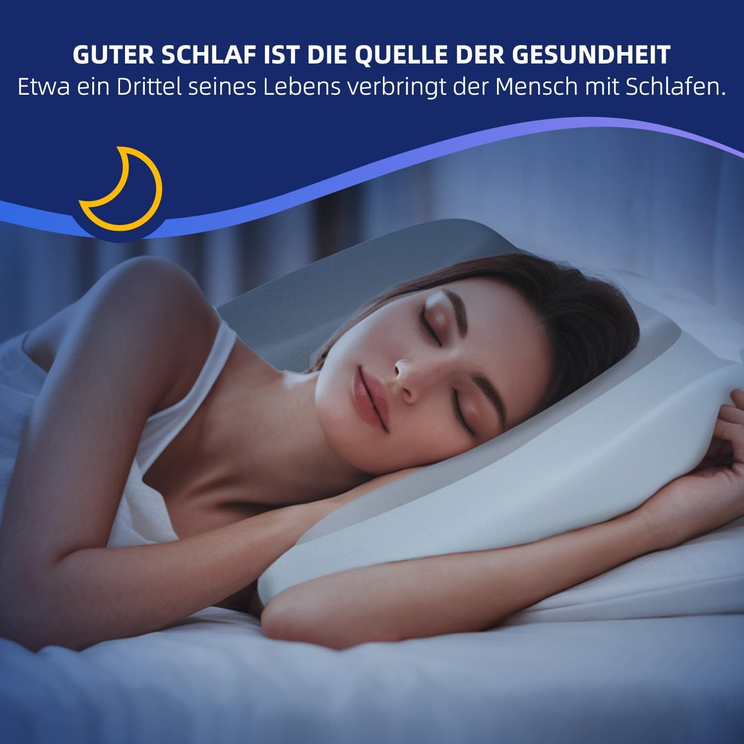 Ergonomisches Nackenstützkissen mit Kühlgel - 31% Rabatt