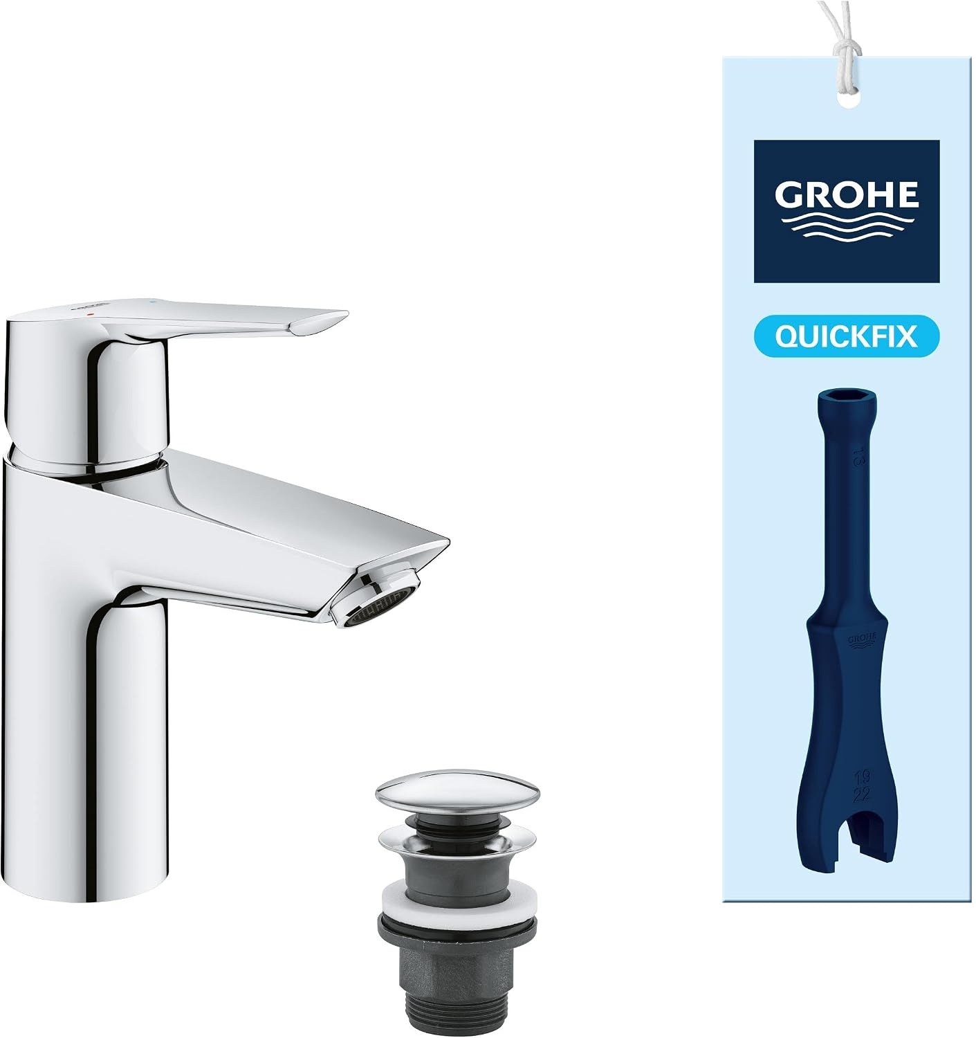 Waschtischarmatur Einhebelmischer Chrom 34% Rabatt - Wassersparend