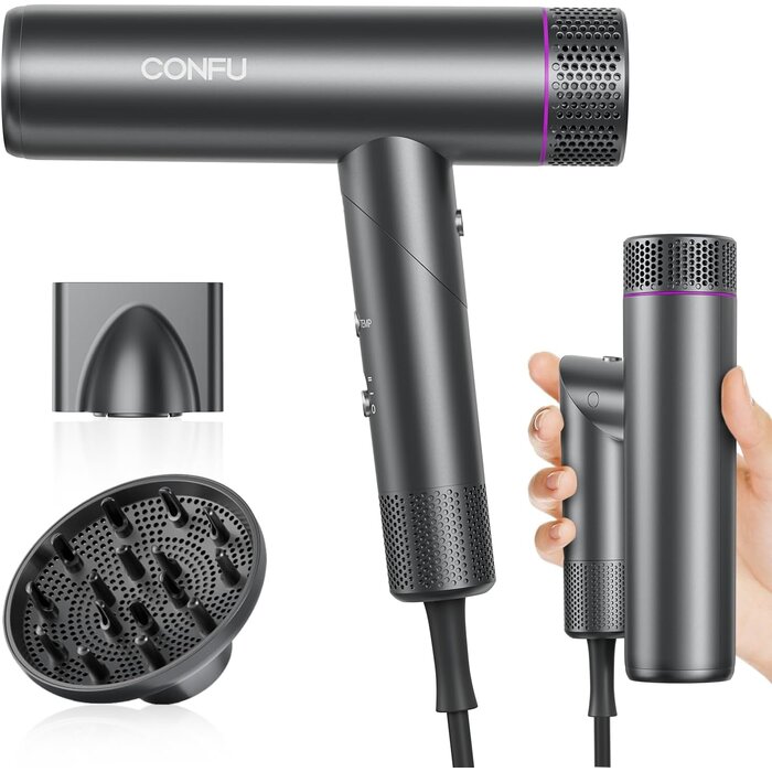 Klappbarer Ionen-Haartrockner 1700W | 33% Rabatt