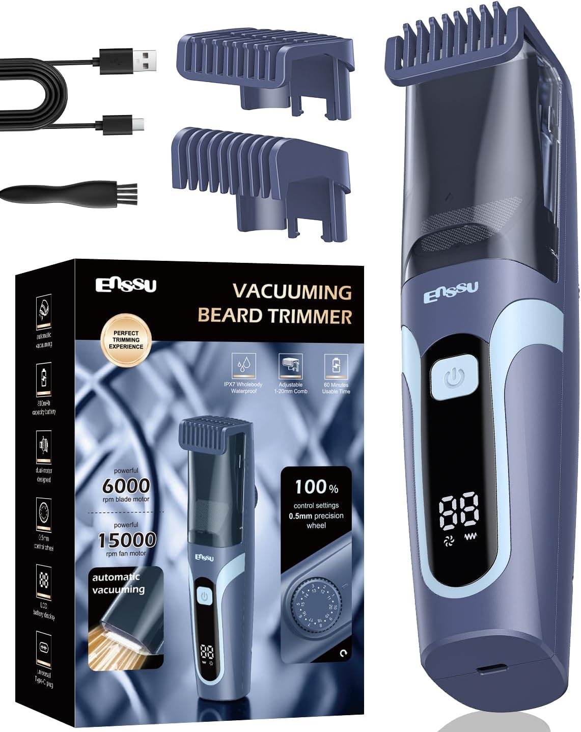Barttrimmer mit Vakuumsystem & USB-C - 32% Rabatt