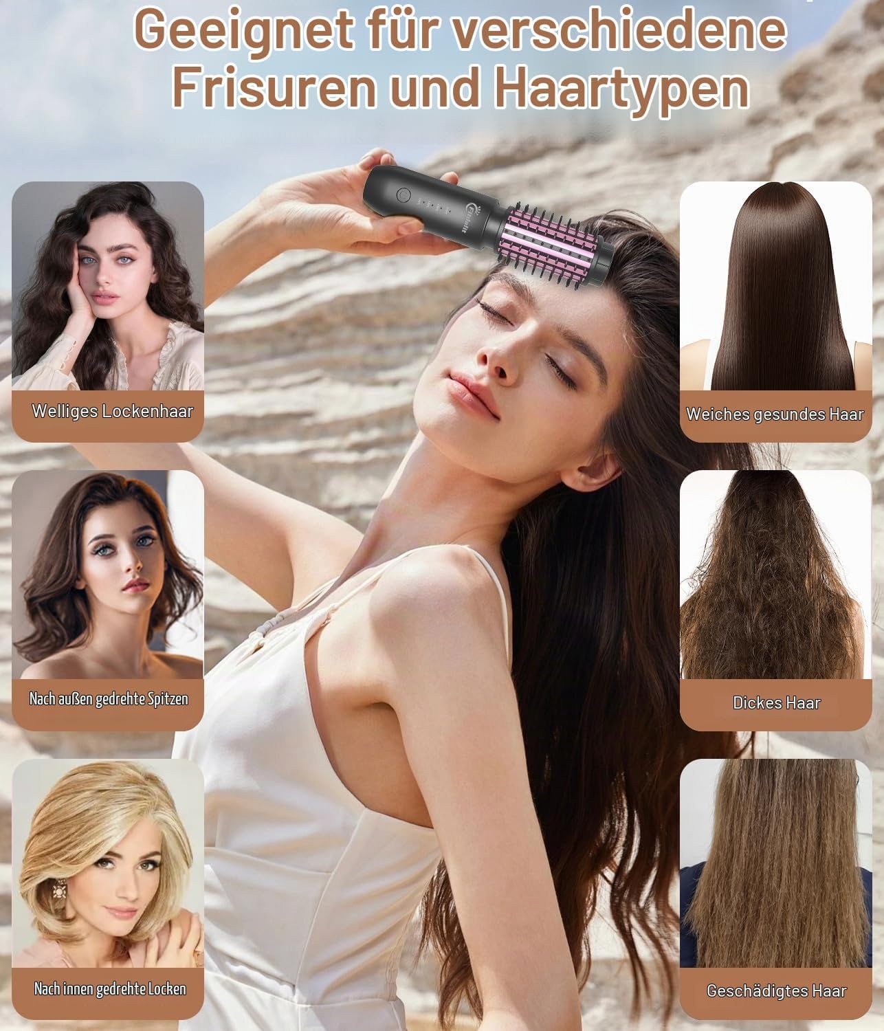 Kabellose Lockenbürste & Glätteisen 40mm - 33% Rabatt auf Retourenware