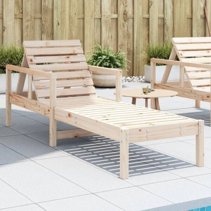 Vidaxl Gartenliege aus massivem Kiefernholz - 199,5 cm - 35% Rabatt