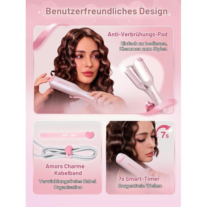 Wellenstab 19 mm für Beach-Waves - Kirschblütenrosa - 33% Rabatt