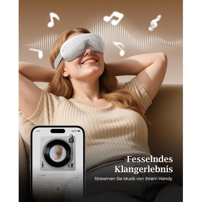 Augenmassagegerät mit Wärme & Musik - 34% Rabatt auf Ausgepackt-Modell