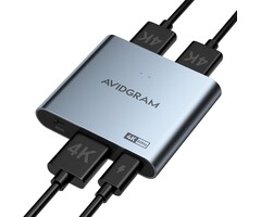 HDMI-Splitter 1 auf 2, 4K 60Hz mit Downscaler - 47% Rabatt