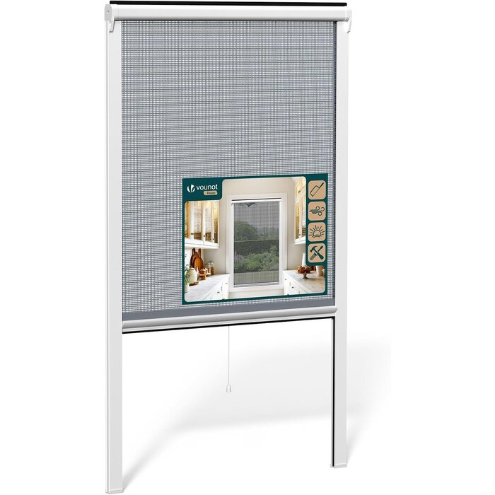 Insektenschutz-Rollo 130x160 cm Weiß - 32% Rabatt auf Rückläufer