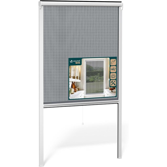 Insektenschutz-Rollo 130x160 cm Weiß - 32% Rabatt auf Rückläufer