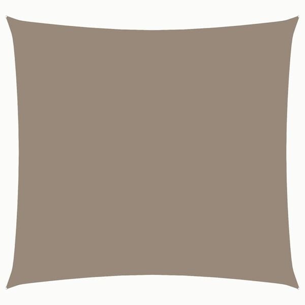 Vidaxl Sonnensegel Quadratisch 7x7 m Oxford-Gewebe Taupe - 35% Rabatt