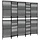 Raumteiler 5 Paneele Poly-Rattan Schwarz 245x200cm - 34% Rabatt