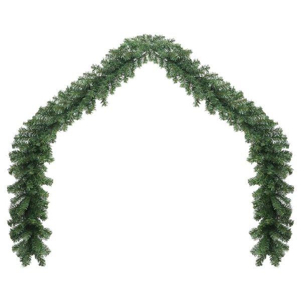 Vidaxl Weihnachtsgirlande 10 m PVC Grün - 33% Rabatt