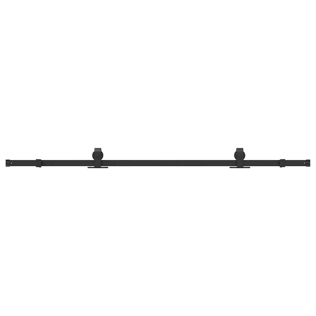 Vidaxl Schiebetürbeschlag Set 200 cm Schwarz - 34% Rabatt auf Retourenware