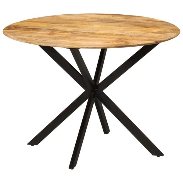 Vidaxl Runder Esstisch Massivholz Mangoholz 110cm - 35% Rabatt