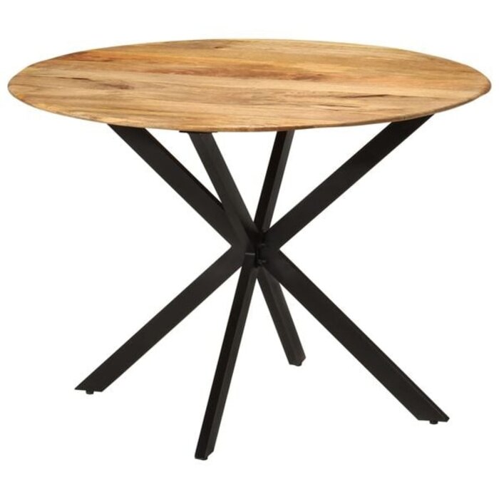 Vidaxl Runder Esstisch Massivholz Mangoholz 110cm - 35% Rabatt