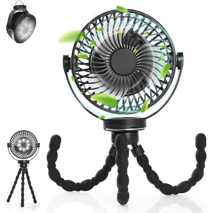 Multifunktions-Ventilator mit 10.000 mAh Akku, Fernbedienung & LED - 32% Rabatt