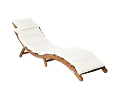 Vidaxl Gartenliege Akazienholz Creme - 52% Rabatt auf Retourenware