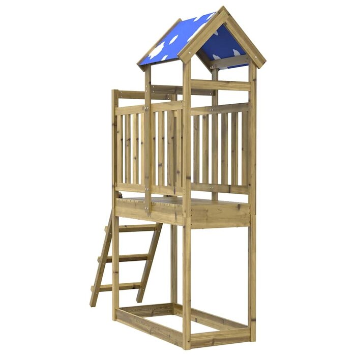 Vidaxl Spielturm Kiefernholz 110,5x52,5x215 cm - 35% Rabatt
