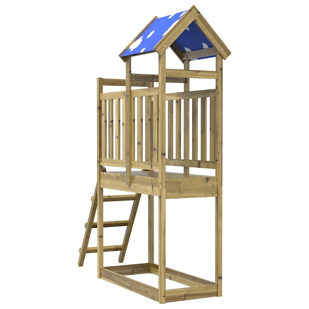 Vidaxl Spielturm Kiefernholz 110,5x52,5x215 cm - 35% Rabatt