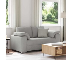 Vidaxl Modernes 2-Sitzer Sofa in Wolkengrau - 160 cm - 52% Rabatt