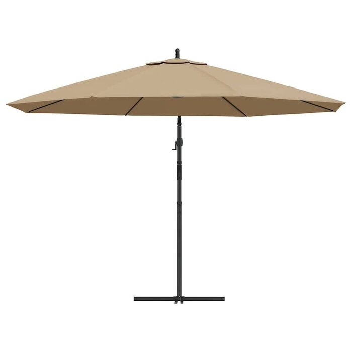 Vidaxl Ampelschirm 350 cm Taupe - 35% Rabatt