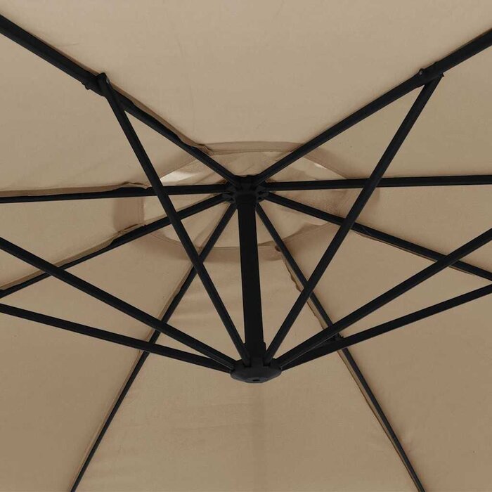 Vidaxl Ampelschirm 350 cm Taupe - 35% Rabatt