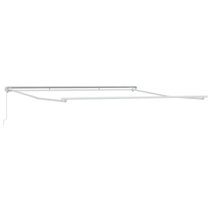 Vidaxl Manuelle Markise Weiß 4,5 x 3,5 m - Metall - 35% Rabatt