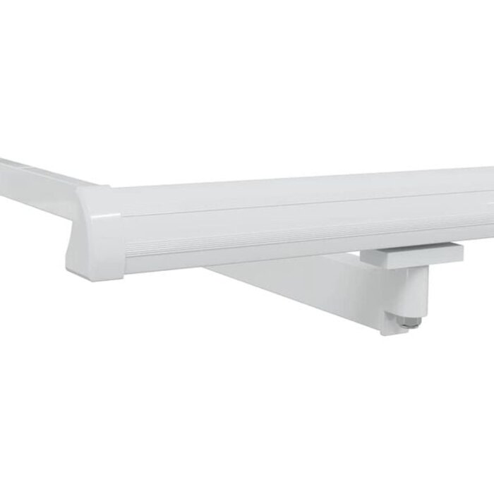 Vidaxl Manuelle Markise Weiß 4,5 x 3,5 m - Metall - 35% Rabatt