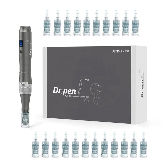 Microneedling Pen für Gesicht & Körper - 34% Rabatt - 22 Nadelaufsätze