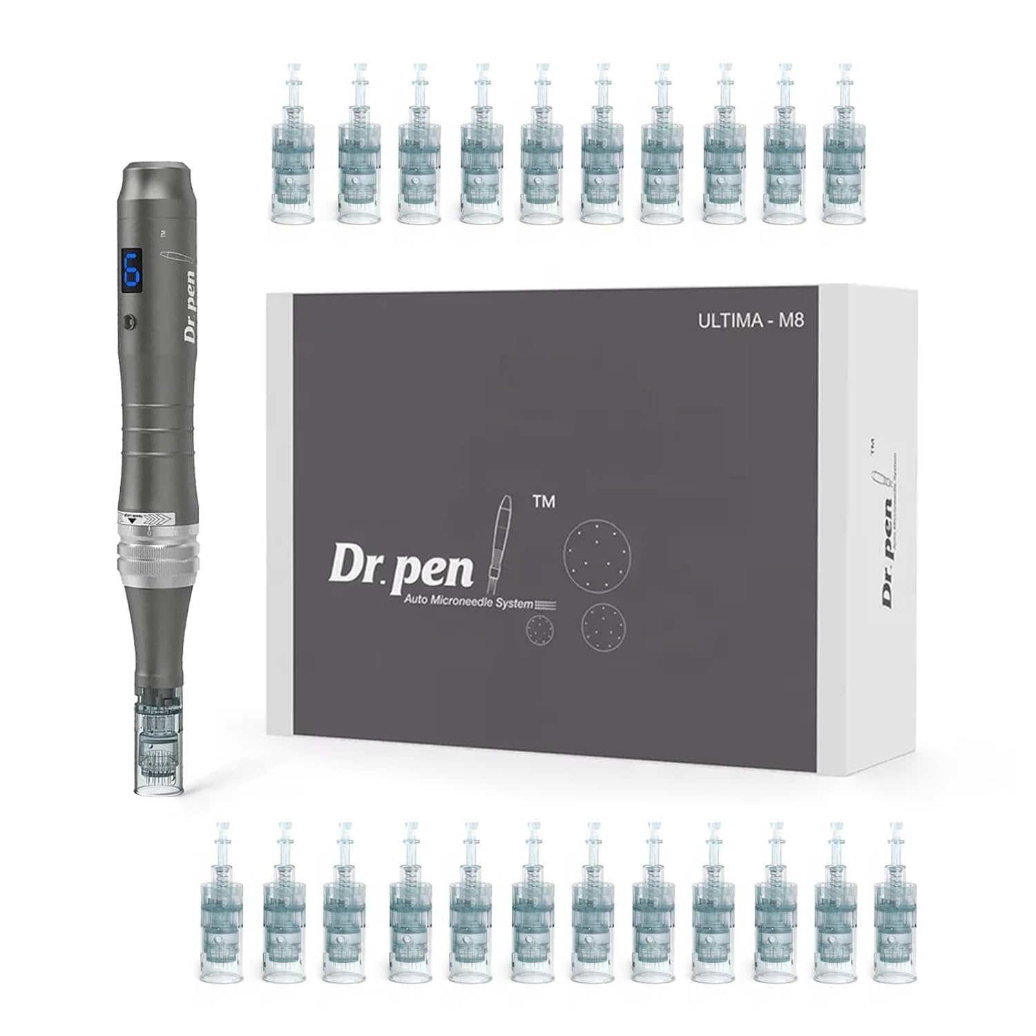 Microneedling Pen für Gesicht & Körper - 34% Rabatt - 22 Nadelaufsätze