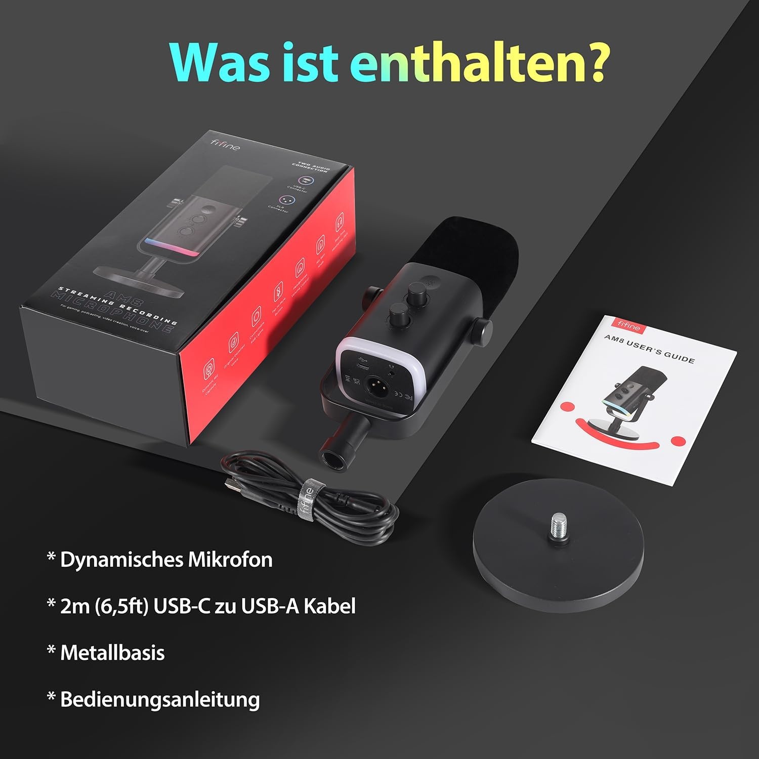 Dynamisches Gaming-Mikrofon mit RGB - 34% Rabatt auf Ausgepackt-Zustand