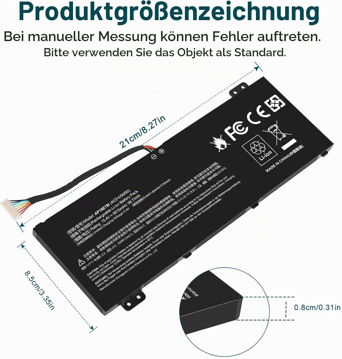 Laptop-Akku 15,4V 58,75Wh für Gaming-Notebooks - 32% Rabatt